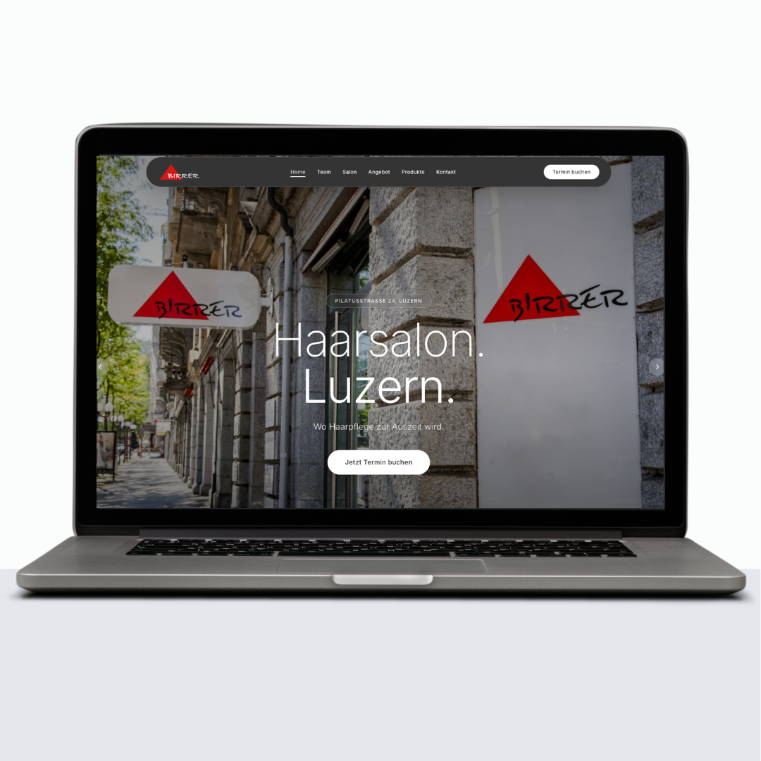 Website Coiffure Birrer Luzern
