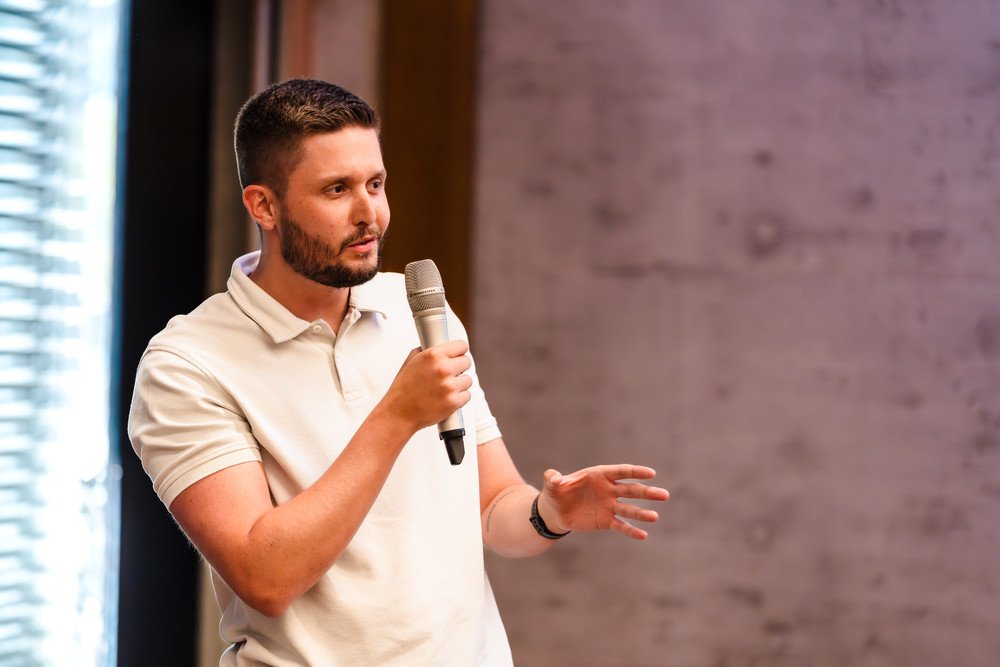 Yannick Hunn als Speaker